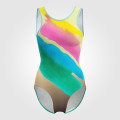 infant blue and white gymnastics leotards yellow