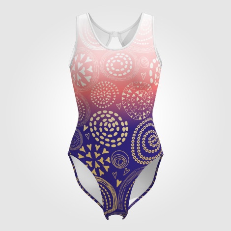 custom plus size gymnastics items blue 0