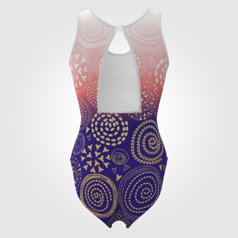 custom plus size gymnastics items blue 1