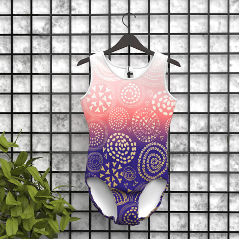 custom plus size gymnastics items blue 5