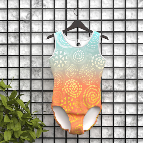custom plus size gymnastics items green 5