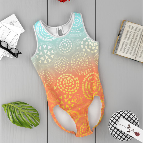 custom plus size gymnastics items green 6