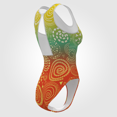 custom plus size gymnastics items orange 4