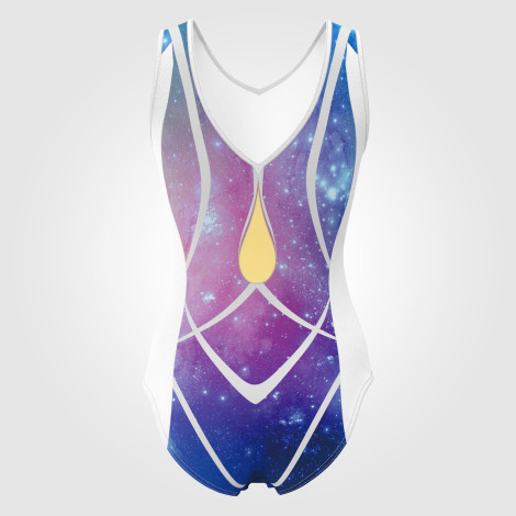 custom cheap gymnastics attire blue 1