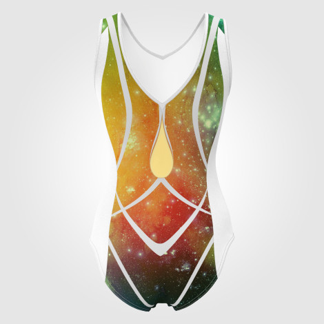 custom cheap gymnastics attire green 1