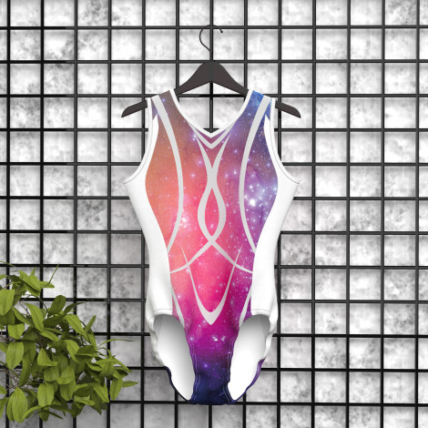 custom cheap gymnastics attire pink 6