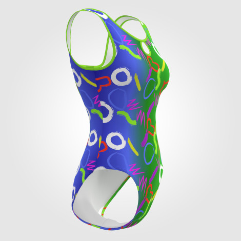 pink design gymnastics leotard green 3