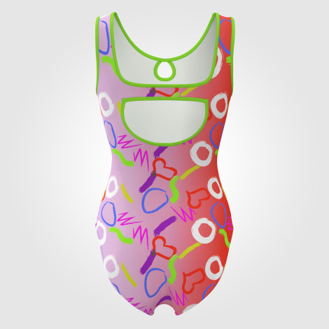 pink design gymnastics leotard pink 1