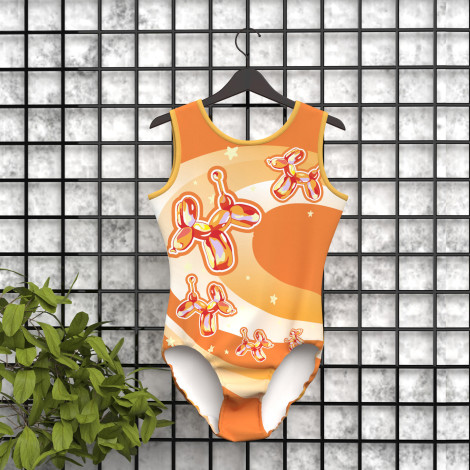best pink gymnastics leotard orange 5
