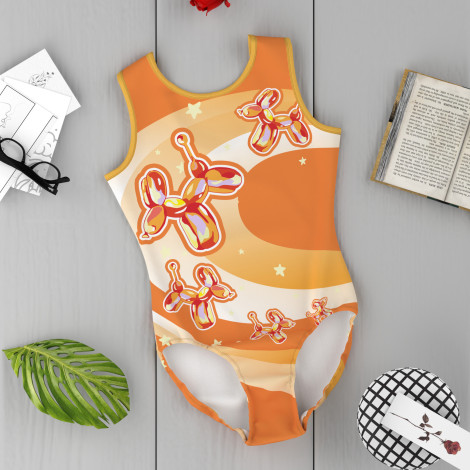 best pink gymnastics leotard orange 6