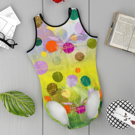 best blue gymnastics leotard yellow 6