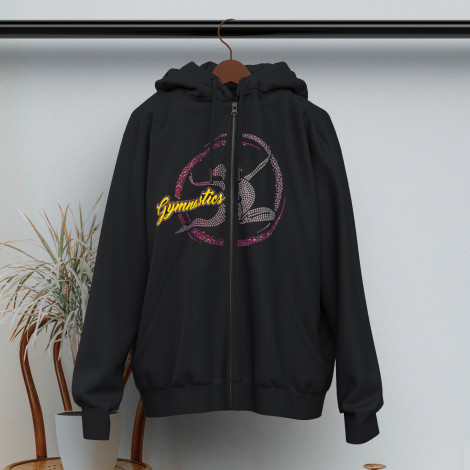 full zipped up cardigan sweater black 3