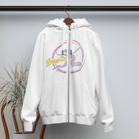 full zipped up cardigan sweater white 3