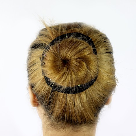 gymnastics hair scrunchies black 2