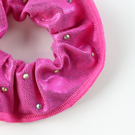 gymnastics hair scrunchies pink 1