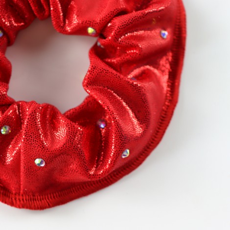gymnastics hair scrunchies red 1