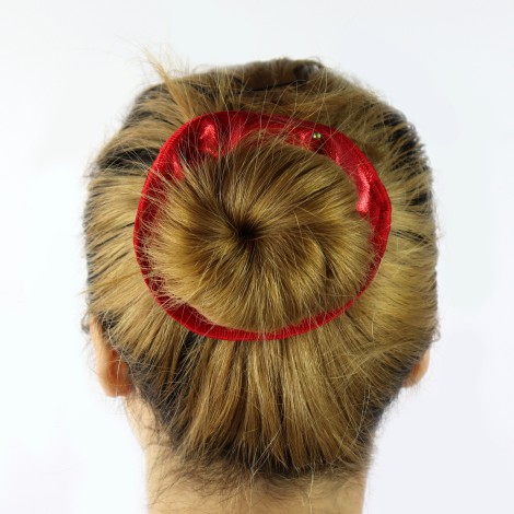 gymnastics hair scrunchies red 2