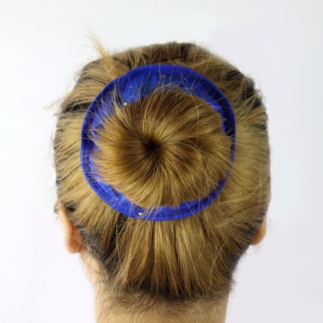 gymnastics hair scrunchies blue 2