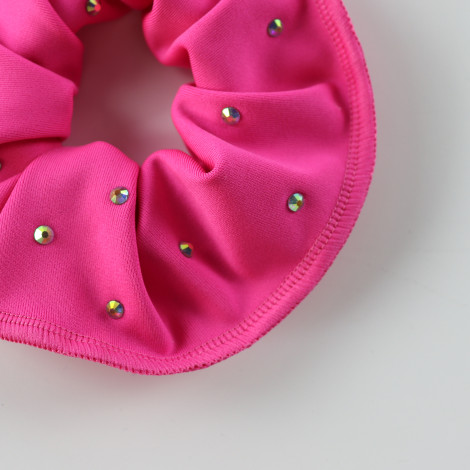 slip hair ties,scrunch gymnastics scrunchies pink 1