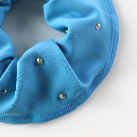 slip hair ties,scrunch gymnastics scrunchies sky blue 1