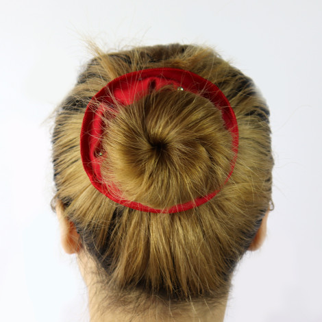 slip hair ties,scrunch gymnastics scrunchies red 2