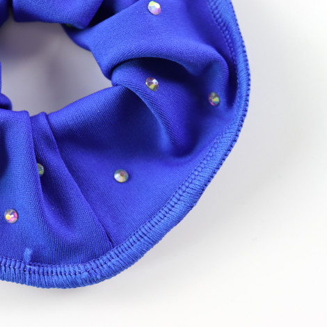 slip hair ties,scrunch gymnastics scrunchies blue 1