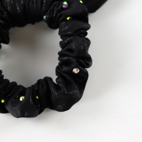 slip hair ties,scrunch gymnastics scrunchies black 1