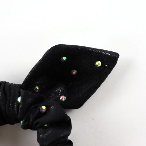 slip hair ties,scrunch gymnastics scrunchies black 2