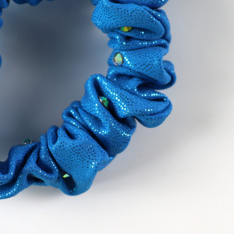 slip hair ties,scrunch gymnastics scrunchies sky blue 1