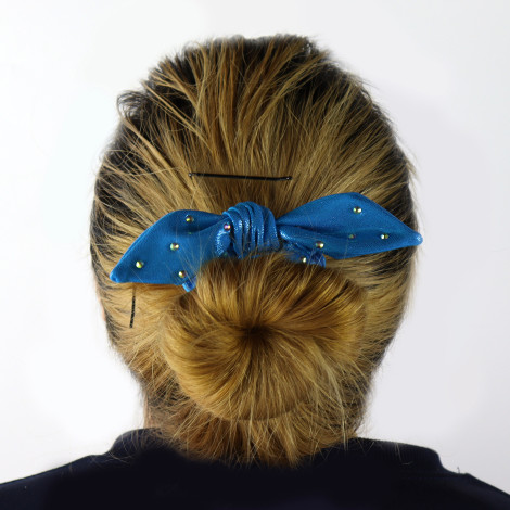 slip hair ties,scrunch gymnastics scrunchies sky blue 3