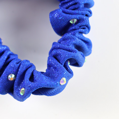 slip hair ties,scrunch gymnastics scrunchies blue 1