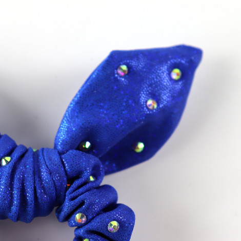 slip hair ties,scrunch gymnastics scrunchies blue 2