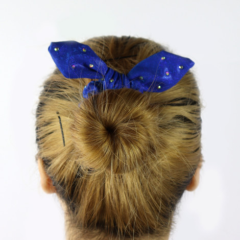 slip hair ties,scrunch gymnastics scrunchies blue 3