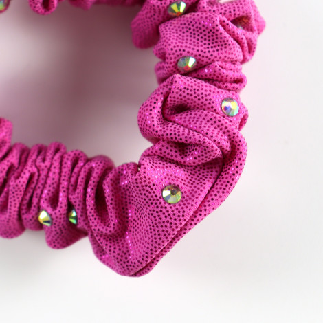 slip hair ties,scrunch gymnastics scrunchies pink 1