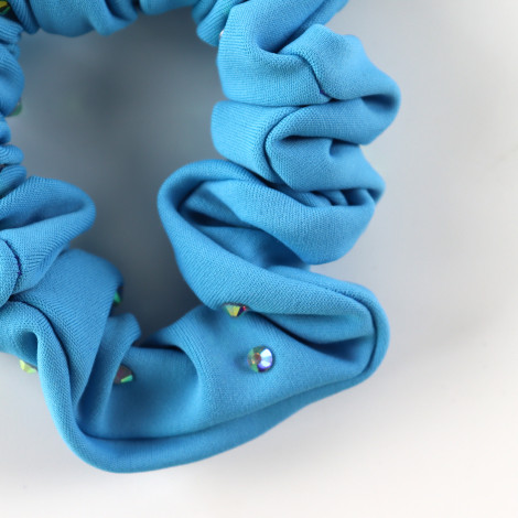 slip hair ties,scrunch gymnastics scrunchies sky blue 1