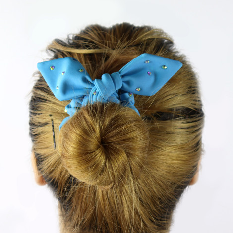slip hair ties,scrunch gymnastics scrunchies sky blue 3