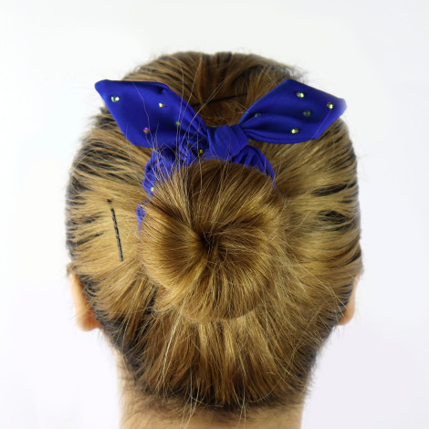 slip hair ties,scrunch gymnastics scrunchies blue 3