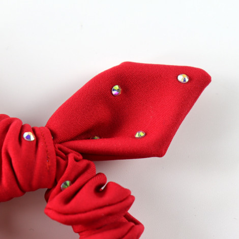slip hair ties,scrunch gymnastics scrunchies red 2