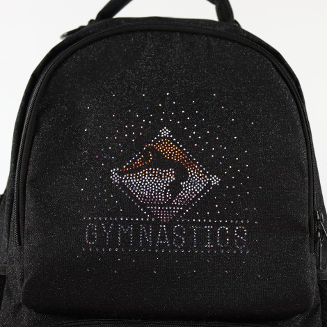cheap personalized glitter gymnastic bags black 5