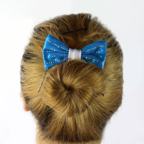 bulk gymnastic hair bows blue 2