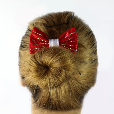 bulk gymnastic hair bows red 2