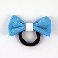 sparkly gym spirit bows sky blue