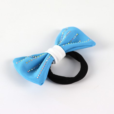 sparkly gym spirit bows red 2