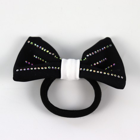 sparkly gym spirit bows black 0