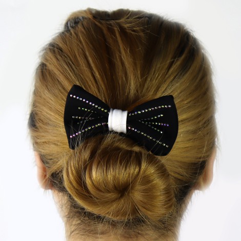 sparkly gym spirit bows black 2