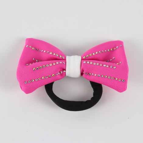 sparkly gym spirit bows pink 0