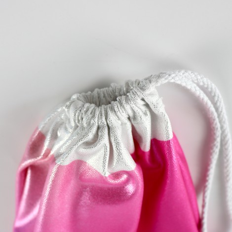 Drawstring Backpack Water Resistant String Bag pink 2