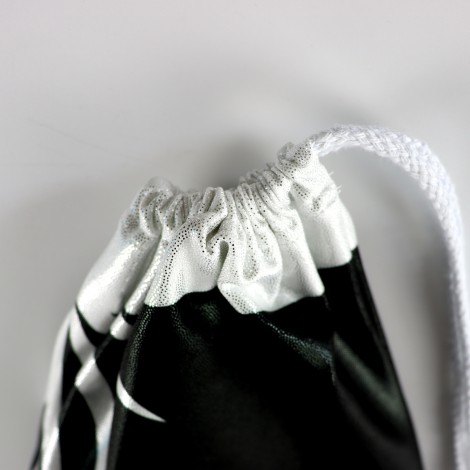 Drawstring Backpack Water Resistant String Bag black 3