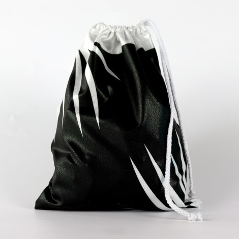 Drawstring Backpack Water Resistant String Bag black 4