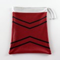 Drawstring Backpack Water Resistant String Bag red